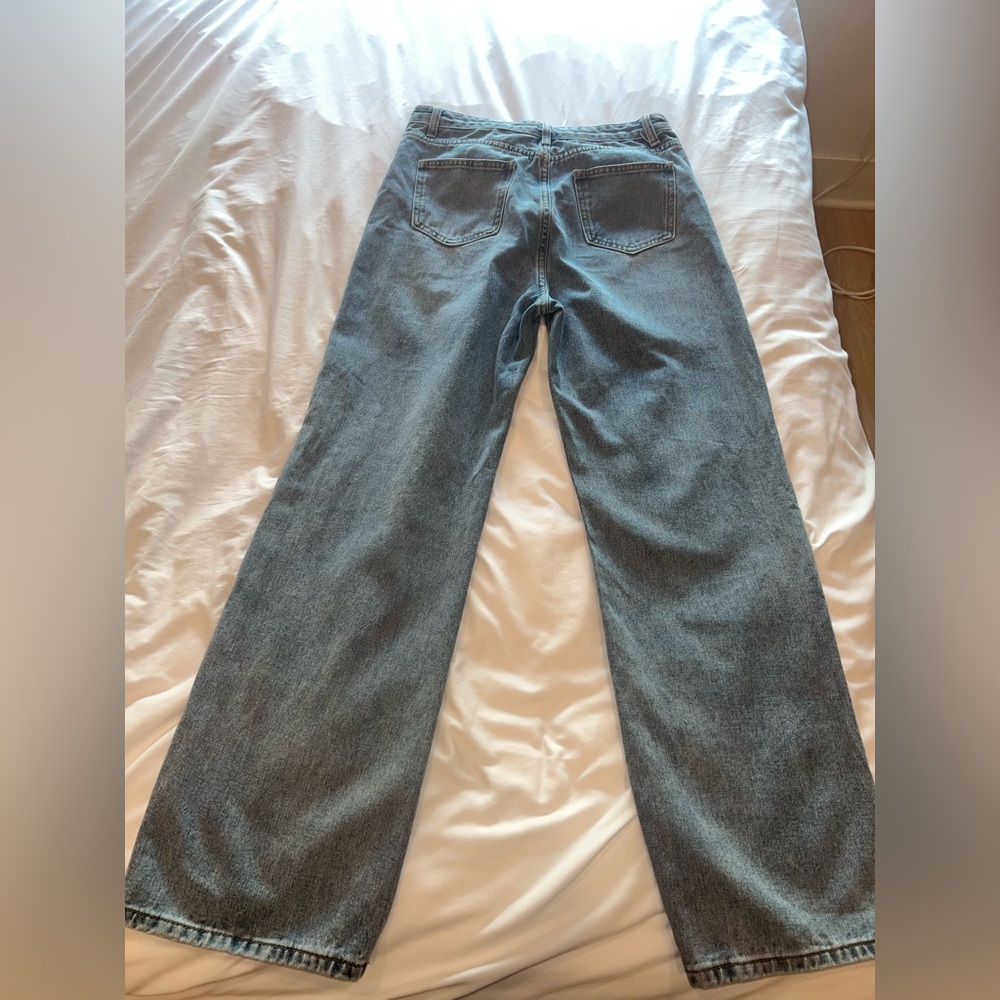 Cider Wide-Leg High-Rise Blue Jeans - Picture 3 of 3